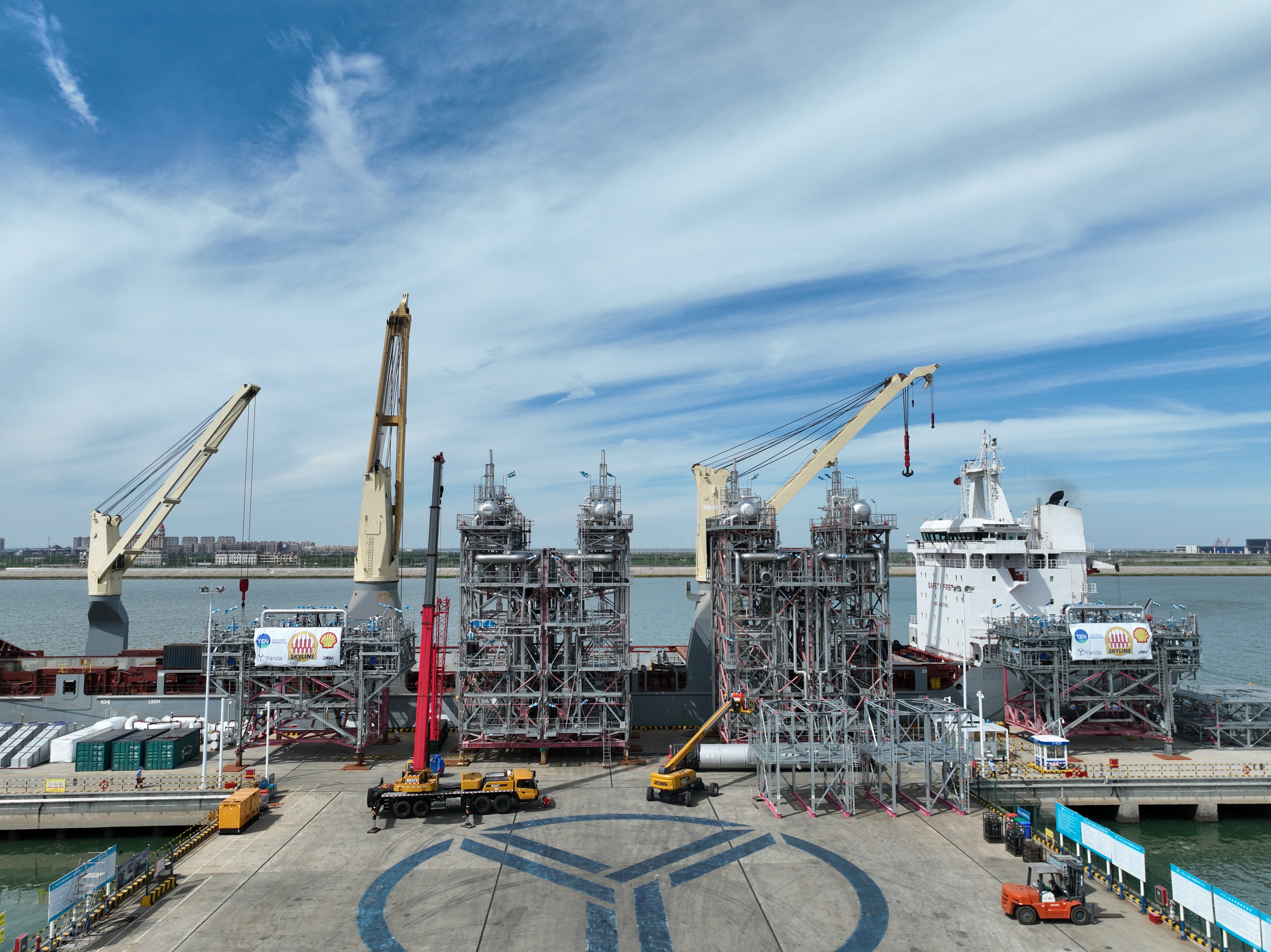 1st batch of modules for SKYLINE project sailed away from Yanda